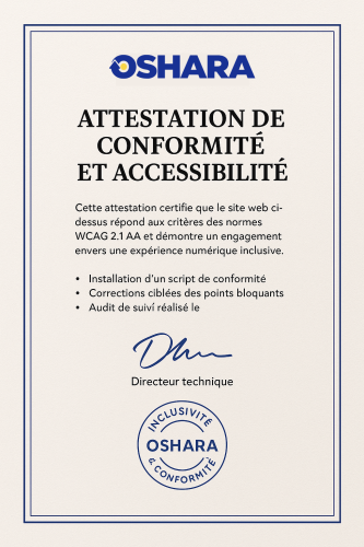 certificat wcag oshara
